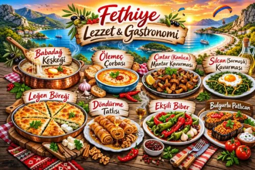 Fethiye yöresel yemekleri, Babadağ keşkeği, Saklıkent sonrası yemek önerileri ve Ege VIP Tur ile konforlu restoran transferi