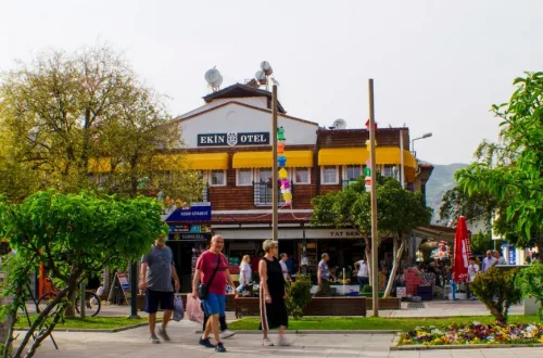 Ekin Otel Göcek misafirleri için Dalaman Havalimanı VIP karşılama hizmeti ve Ege VIP Tur lüks Mercedes Vito transfer aracı.