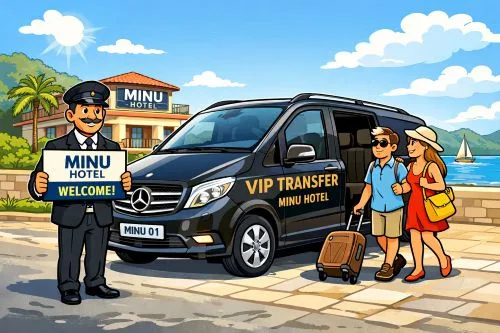 Minu Hotel Transfer xidməti ilə Dalaman Hava Limanından Fethiye mərkəzdə yerləşən otelə rahat və təhlükəsiz çatın.